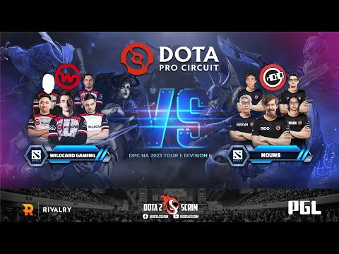 Wildcard Gaming vs nouns - DPC NA 2023 Tour 1: Division I - Game Highlights - BO3