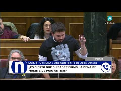 Gabriel Rufián, denunciado por mentir sobre el franquismo