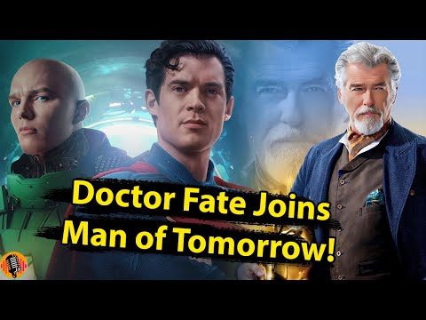 BLACK ADAM Star Pierce Brosnan CONFIRMS Man of Tomorrow Doctor Fate Return