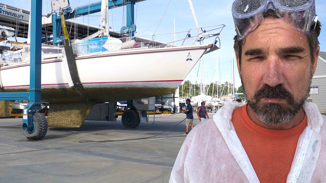 DOWN and DIRTY in the Boat Yard!  - Sailing Vessel Delos Ep. 289