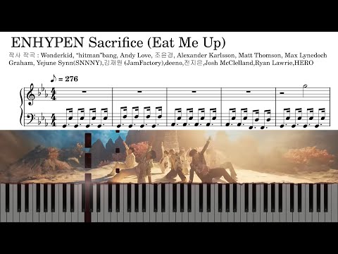 Sacrifice (Eat Me Up) – ENHYPEN Sheet music for Piano (Solo