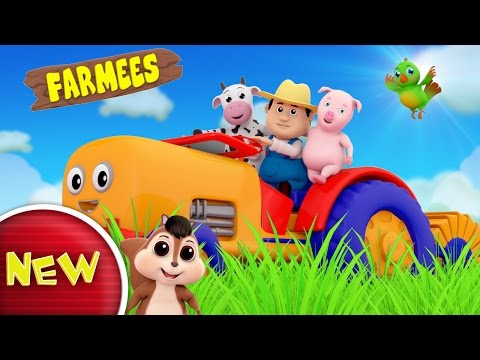 Tractor Song | Nursery Rhymes | Kids Songs | Baby Rhymes by Farmees