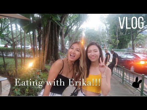 Newton Food Center Feast with Erika! | Singapore Vlog 2
