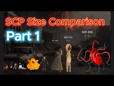 SCP Size Comparison 2024 - Creatures Ranked by Size – From Smallest to Largest! - Part 1