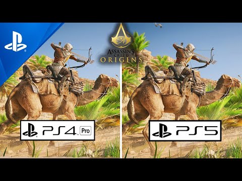 Assassin's Creed Origins PS5 VS PS4 Pro Graphics Comparison Gameplay/PlayStation 5 VS PlayStation 4