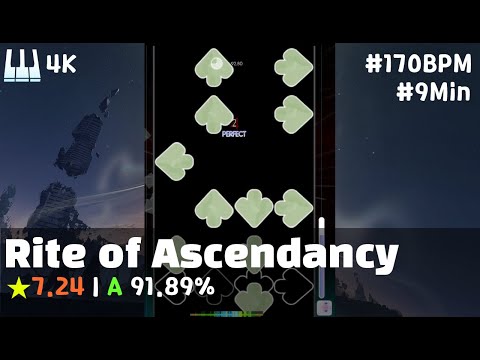 [Osu! mania 4k] ★7.24 Rite of Ascendancy | 91.89% clear