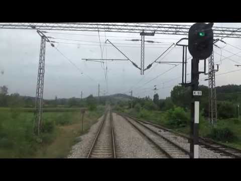 Train Driver's view: railroad in Serbia from Slovac to Divci - SERBIAN RAILWAYS