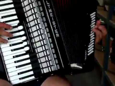 Akkordeon Weltmeister Achat 80  schwarz, Bassmechanik Drahtaufhängung Video Klangprobe