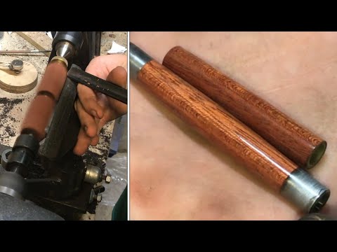 making wood look like “GLASS” (wood lathe magic)