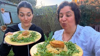 Cooking with Julia… risotto & bruschetta