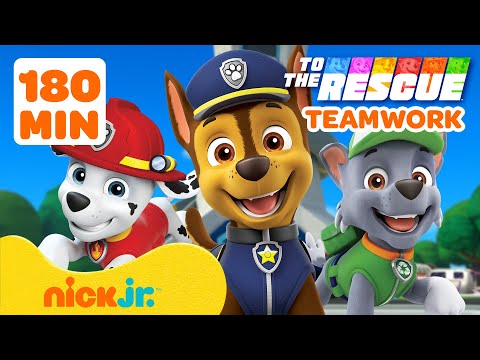 Patrulha Canina | Pais da Patrulha Canina ao Resgate! 🥗 Aprenda Trabalho em Equipe por 180 Minutos