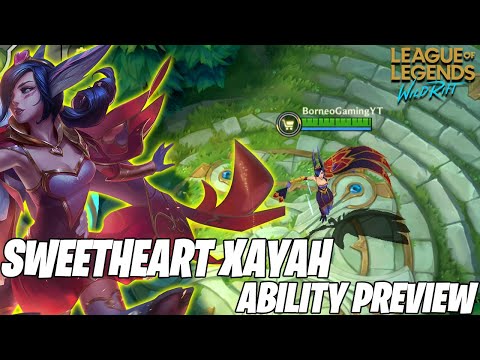WIld Rift: Sweetheart Xayah New Skin Spotlight & Skill Preview