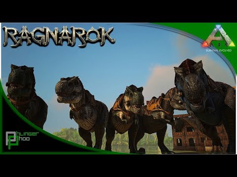 Ark: Ragnarok - TAMING/BREEDING THE REX ARMY - BOSS FIGHT PREP  #23