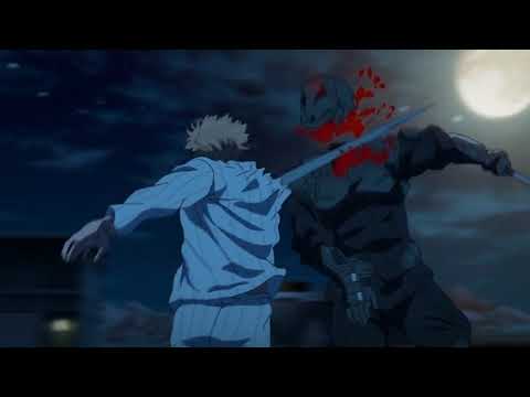 Ninja Kamui | Higan fights on the Hospital Roof