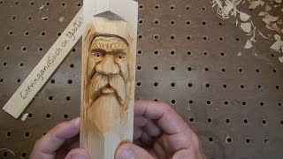 Basswood wood carving spirit whittling hand carving