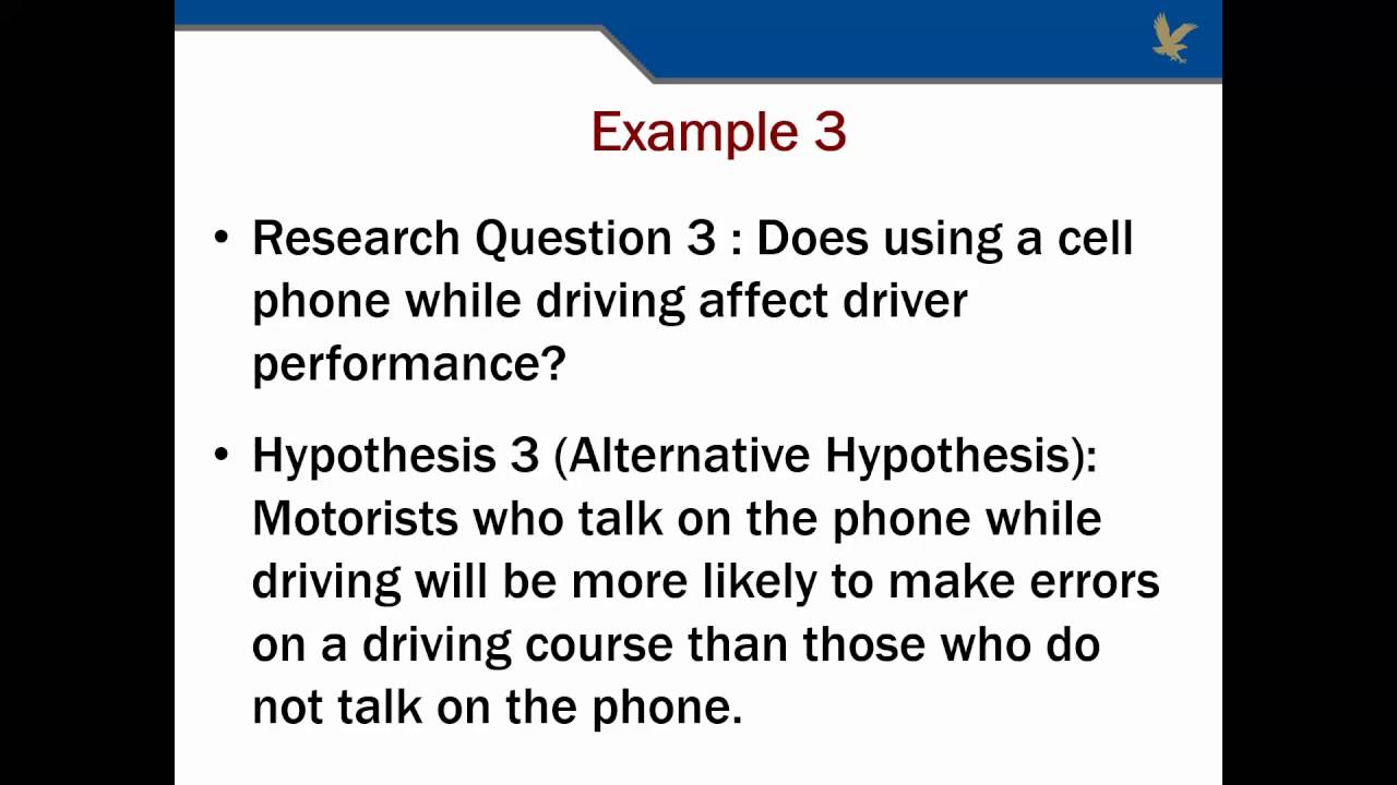 Formulating a Hypothesis