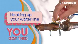 How to install the water line to your Samsung refrigerator