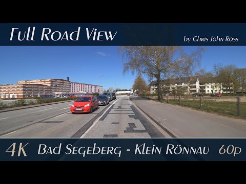 Bad Segeberg - Klein Rönnau, Germany: Bramstedter Landstraße, Ziegelstraße, Eutiner Straße - 4K UHD