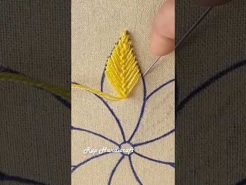flower embroidery shorts videos #shortsvideo #reels