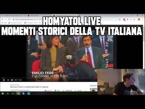 Homyatol live - Momenti storici della tv italiana!🔥