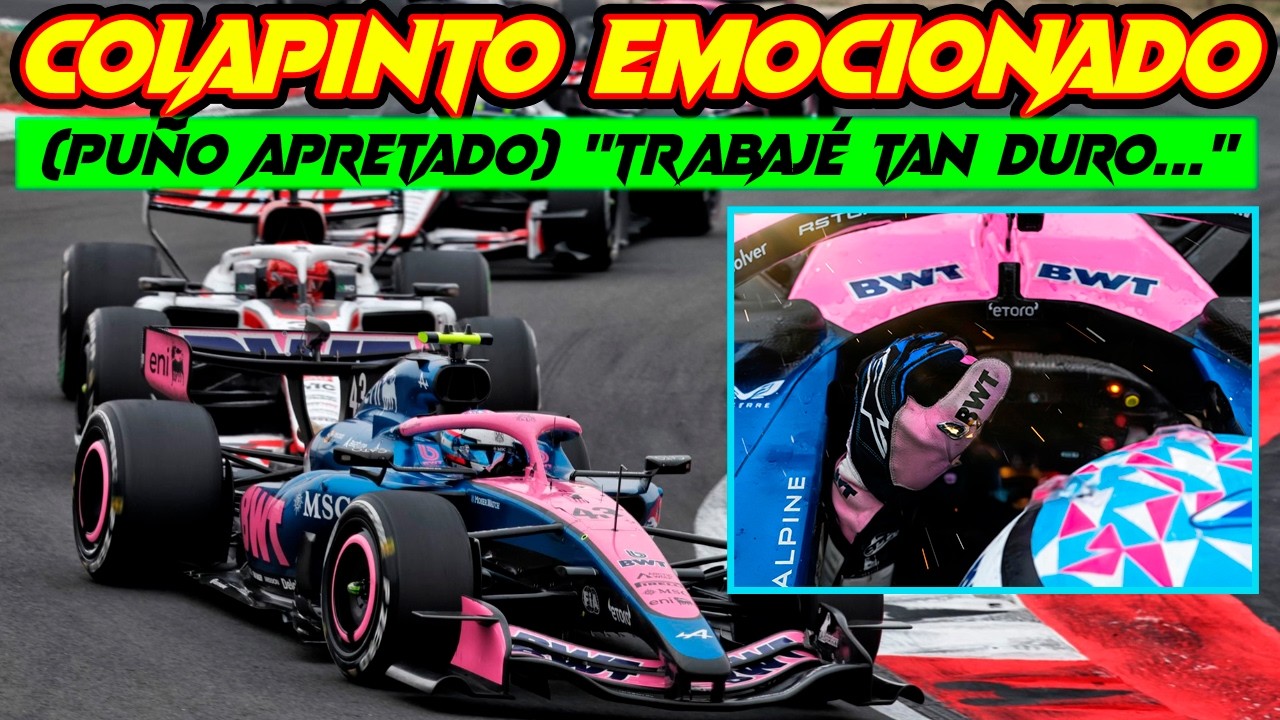 COLAPINTO Y UN TRABAJO BESTIAL EL GP F1 CHINA CON AYUDA A GASLY, RECUPERACIÓN, FRUSTRACIÓN Y ORGULLO