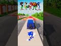 Sonic EXE Car Jump Challenge For Sonic EXE Amy EXE And Knuckles EXE Shorts Sonic Beamngdrive