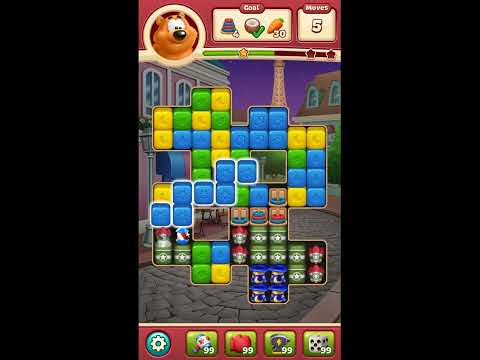 Toon Blast Level 6291 - NO BOOSTERS 🐻🐺🐱 | SKILLGAMING ✔️