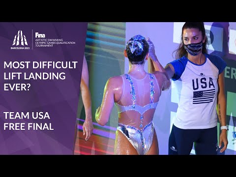 Artistic Swimming Olympic Qualifier - USA's most complex lift landing ever?