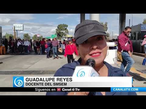 Siguen las protestas del SMSEM hacia el gobierno del EDOMEX