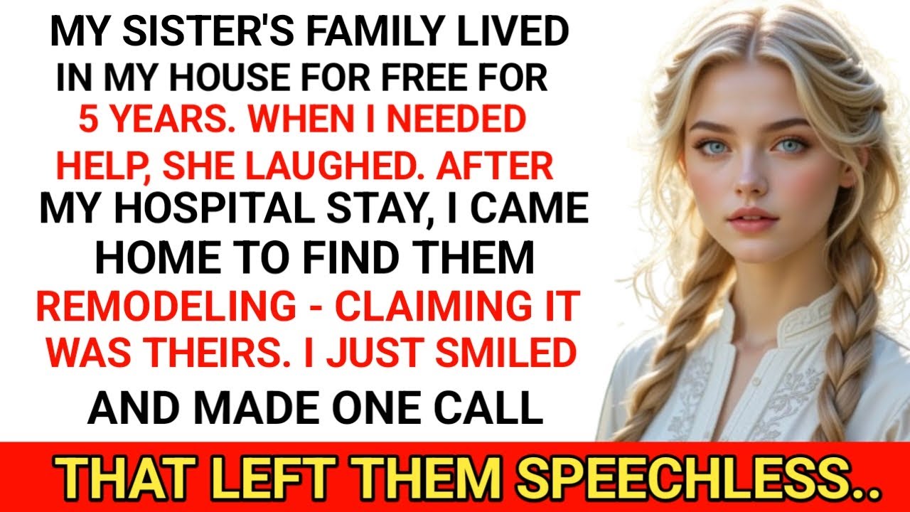 "I Let My Sister’s Family Live in My Home for Free—But When I Needed Help, They Turned Their Backs