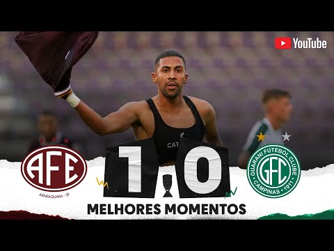 Gols e lances de Ferroviária-SP x Guarani