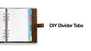 DIY Divider Tab Tutorial