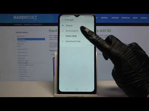 How to Change Font Style on SAMSUNG Galaxy A32 5G – Text Readability