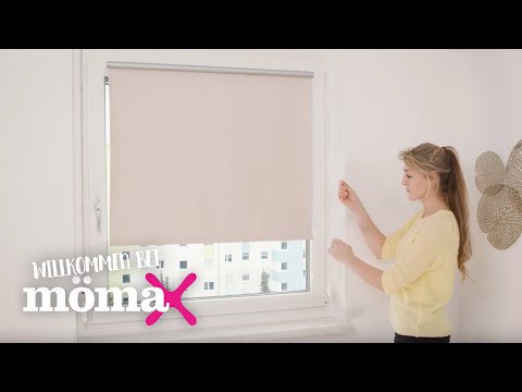 mömax Anleitung für Rollo-Montage - Klemmrollo Thermo - ohne Bohren