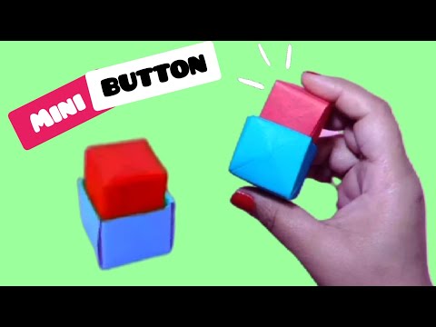 Origami MINI BUTTON POP IT FIDGET Toy - No Glue [origami pop it , origami fidget toy]