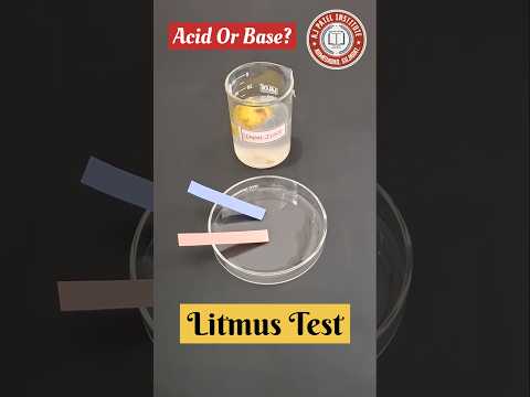 "Lemon Juice Litmus Test 🍋 | Acid or Base?" #experiment #science #education #chemistry