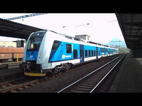 Odjezd vlaku Os 6825 (ČD 440.004) - Bílina, 23. 4. 2013