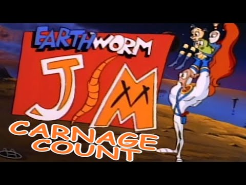 Earthworm Jim Season One (1995) Carnage Count
