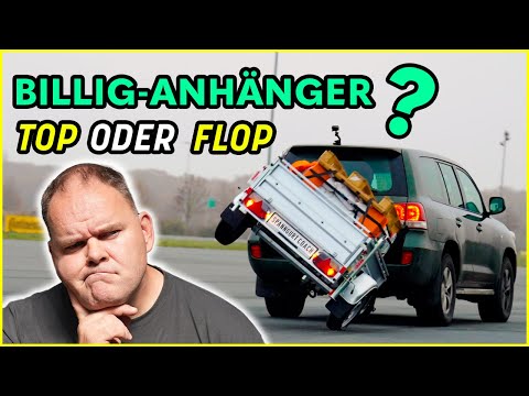 Günstigster 750 kg Anhänger aus dem Baumarkt im Test Beim ADAC Fahrsicherheitszentrum | Sind die gut