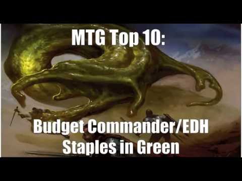 MTG Top 10:  Budget EDH/Commander Staples in Green | Magic: the Gathering | Episode 25