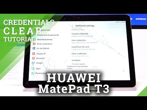How to Clear Credentials in HUAWEI MediaPad T3 – Remove All Certificates