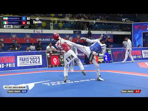 222 Round of 16 MEN M  58KG IRI HAJIMOUSAEI M  ITA DELL'AQUILA V