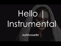 Hello - Adele (Acoustic Karaoke Instrumental ...
