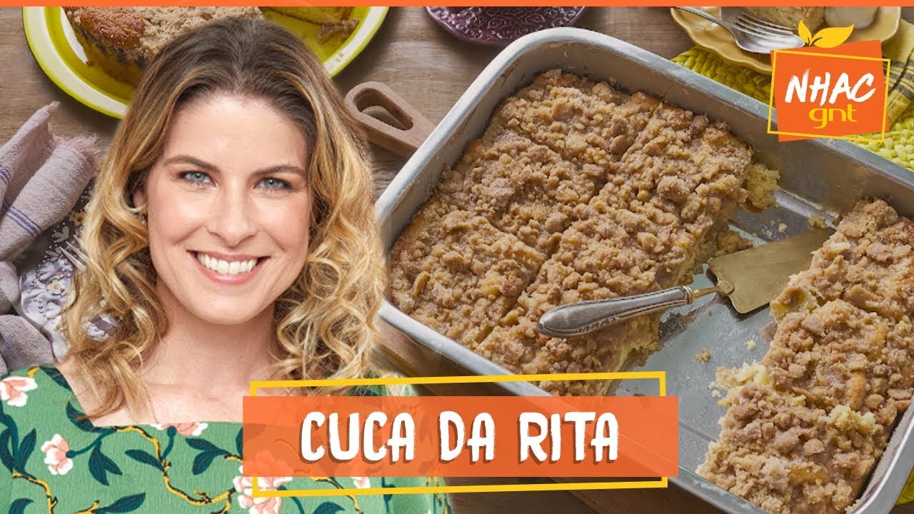 Cuca de banana com cobertura de farofa de canela crocante | Rita Lobo | Cozinha Prática