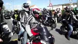 preview picture of video 'Parade des motards et side-cars - Précigné - Le 05-04-2015'