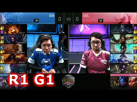 Unicorns of Love (UOL) vs Giants | Game 1 S6 Worlds 2016 EU Regional Qualifiers | GIA vs UOL G1
