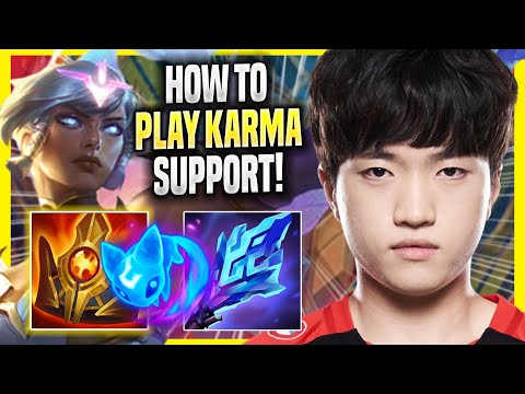LEARN HOW TO PLAY KARMA SUPPORT LIKE A PRO! - T1 Keria Plays Karma SUPPORT vs Nautilus!