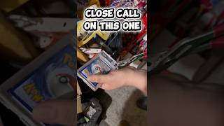 Cracking this slab to free this card. Close call when we opened this. #pokemon #tcg #fyp #pokemontcg