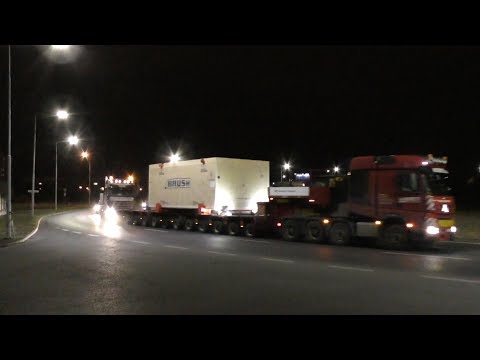 Plzeň "Nosreti" - přeprava generátoru 160 tun - Heavy transport  - Nadměrný náklad - Schwertransport