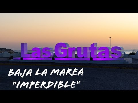 Las Grutas,te mostramos lo que se ve cuando baja la marea